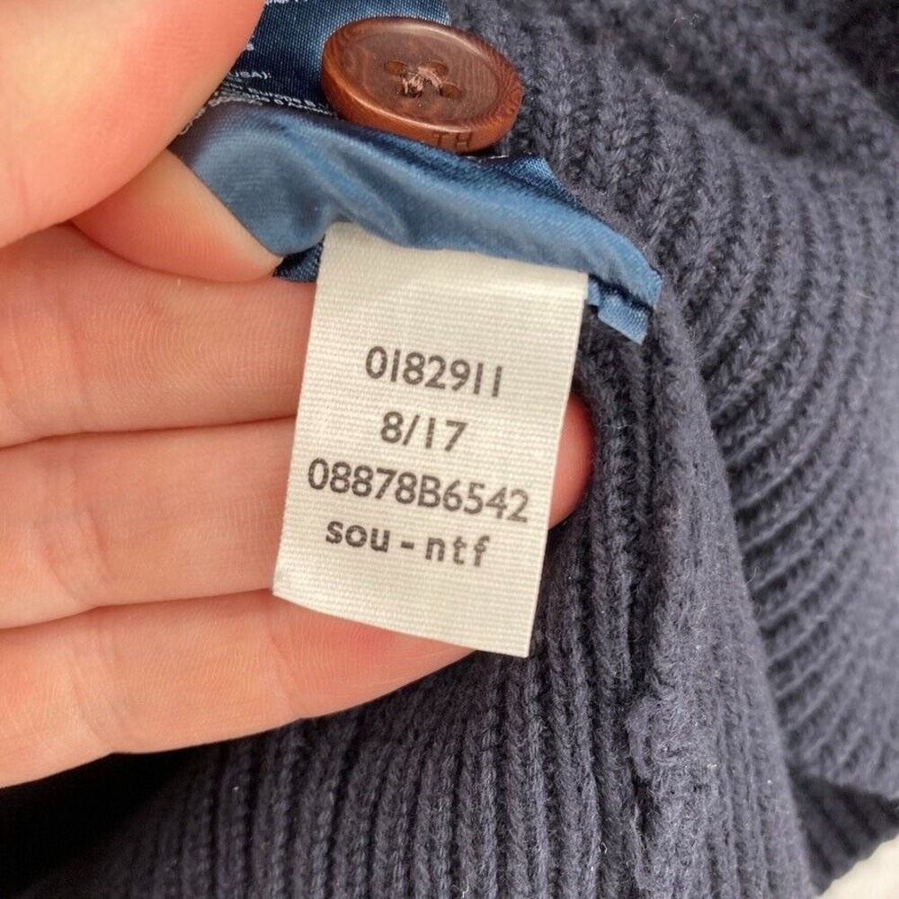 Tommy‎ Hilfiger Shawl Collar Pullover Sweater Mens 2XL Blue Long Sleeve Preppy - Picture 7 of 13